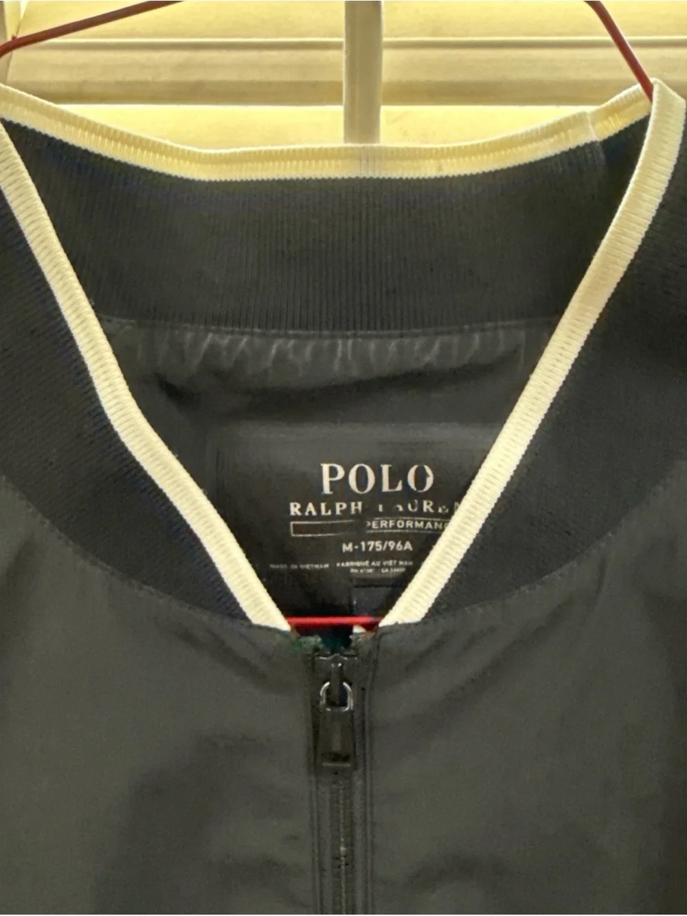 Men's Black Performance Windbreaker P Wing Med